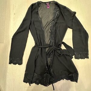 La Senza black robe size S-M